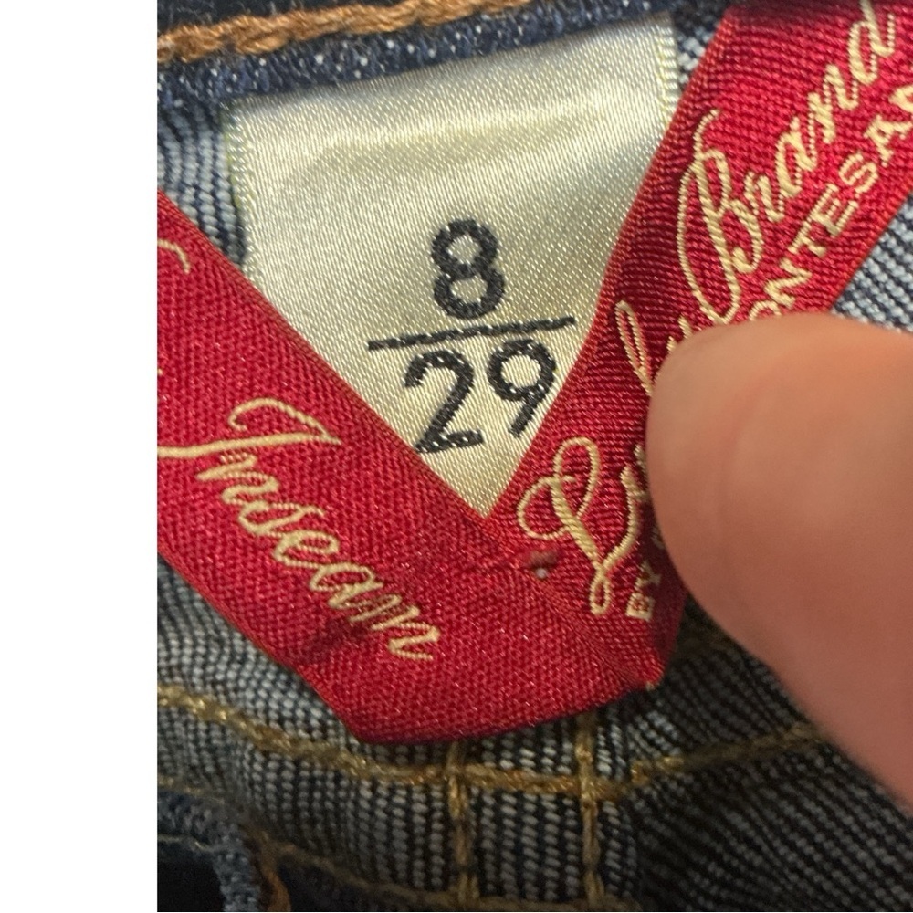 Lucky Brand Blue Boot Cut Jeans with Authentic Distressing - Picture 2 of 5